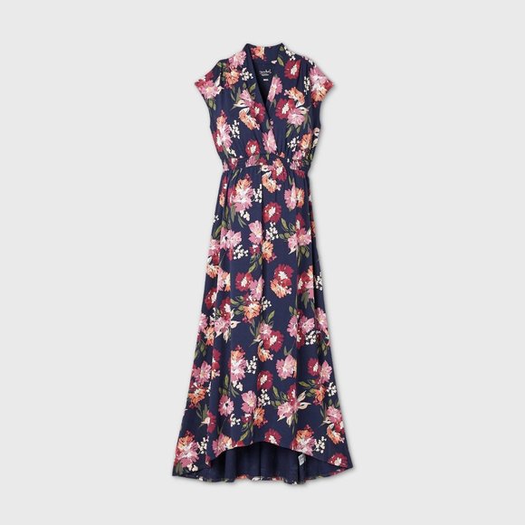 Maternity Sleeveless Smocked Empire Waist Dress - Picture 5 of 6